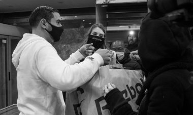 Sofiane au contact des associations pour une magnifique action solidaire !